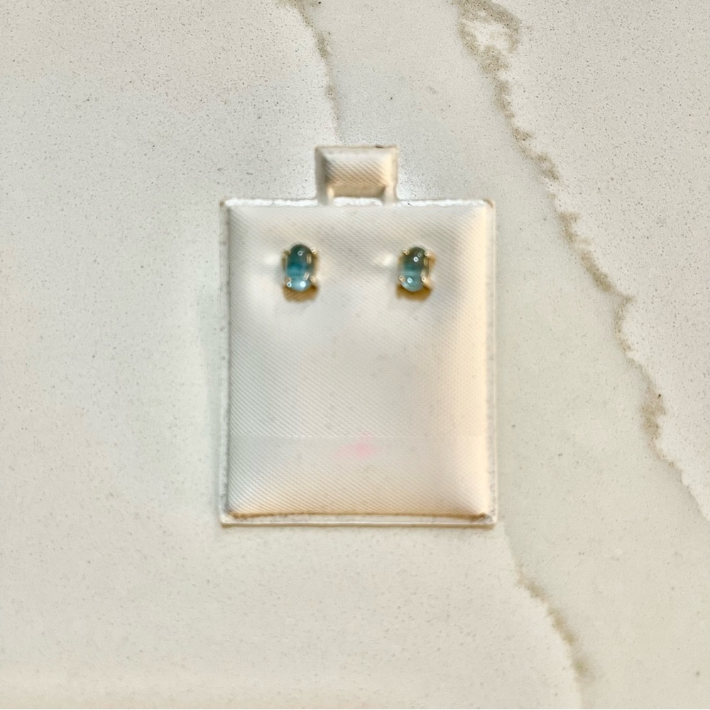 Sterling Silver 925 Blue Topaz Earrings